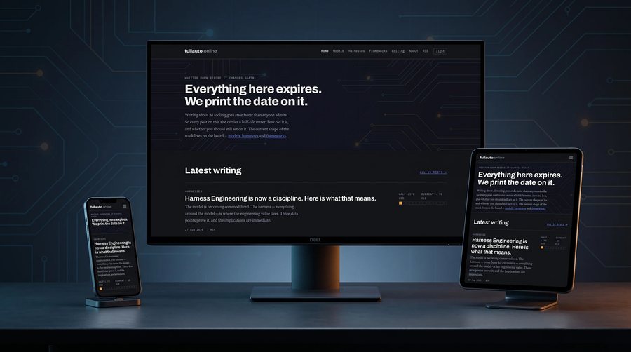 The fullauto.online website, built by Daedalus Design