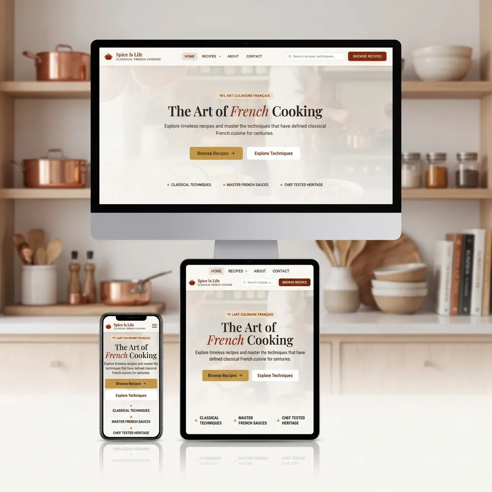 Spice Is Life homepage