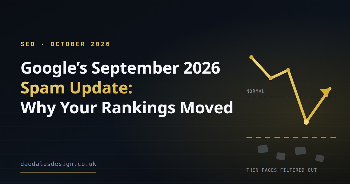 Google's September 2026 Spam Update: Why Your Rankings Moved
