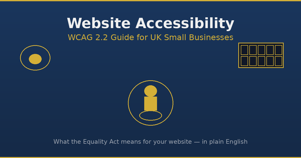 Website accessibility guide for UK small businesses: WCAG 2.2 and Equality Act compliance
